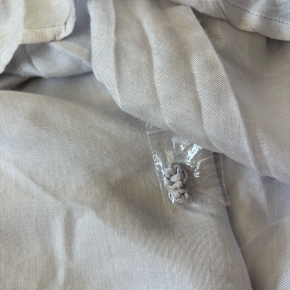 SUE SARTOR Light Blue Maxi Dress with Belt and Flutter Short Sleeves XS Feminine - Picture 7 of 8